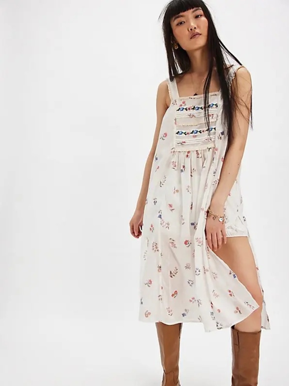 Free People The Way Back Maxi Top Size XS